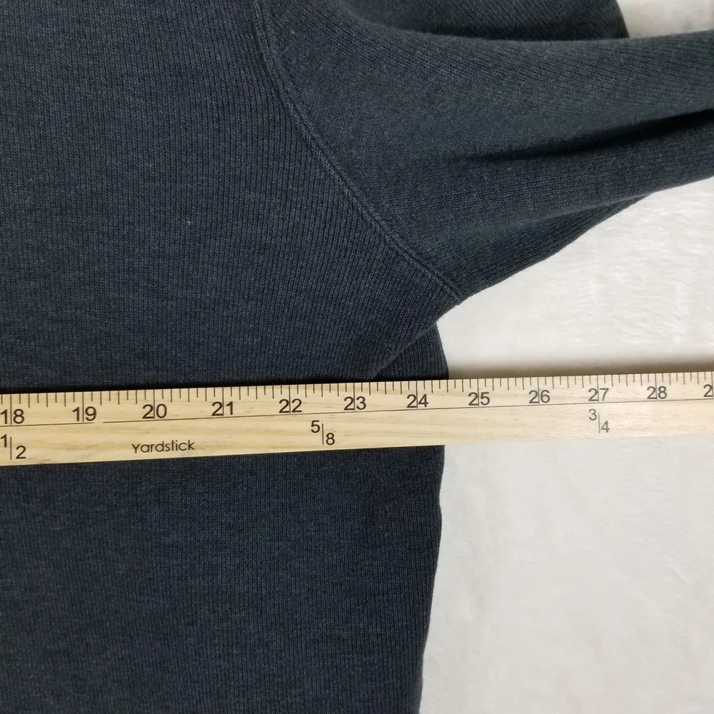 Polo Ralph Lauren Quarter-Zip Pullover Mens Large Charcoal Grey Cotton Sweater